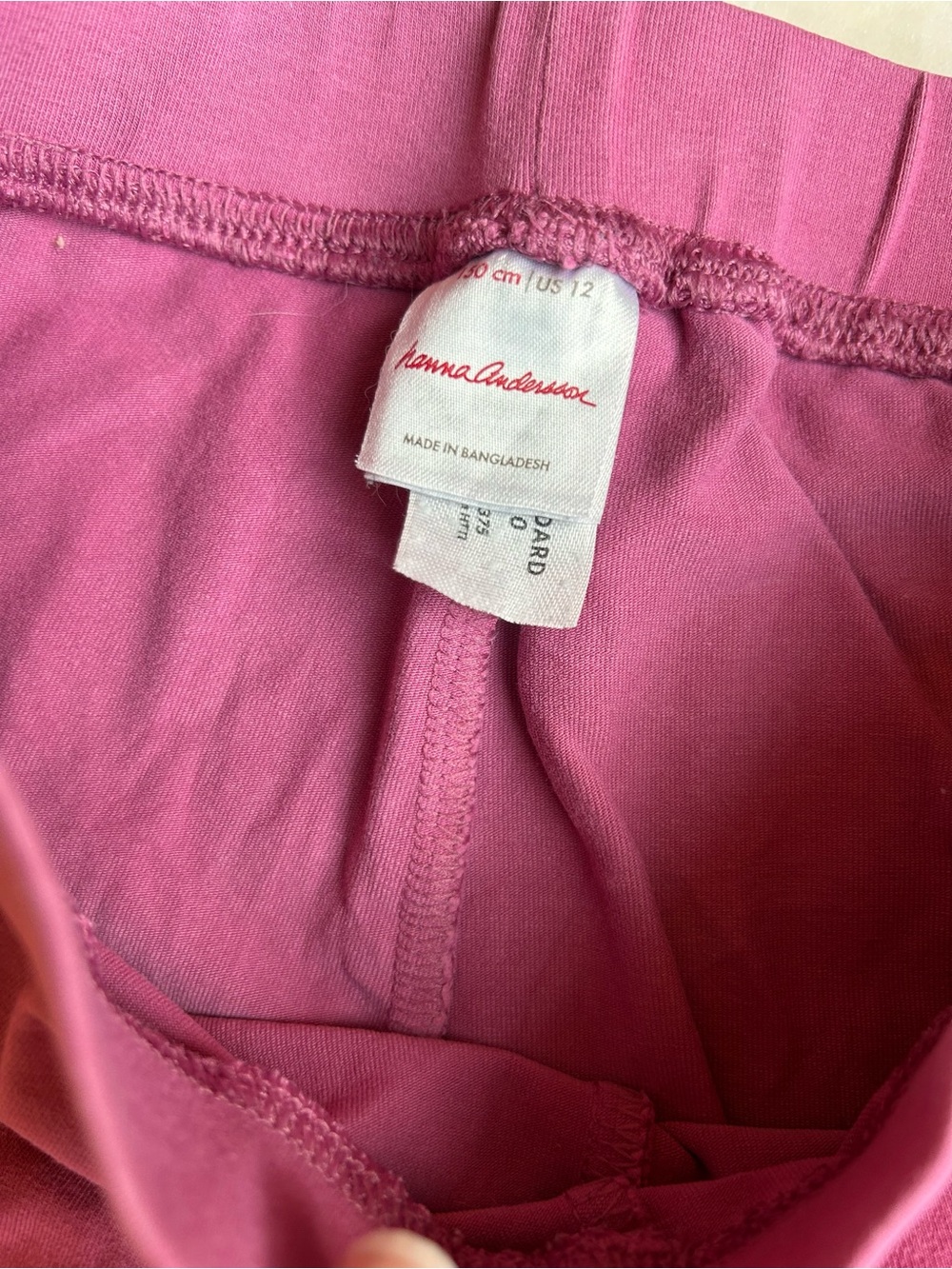 Hanna Andersson pink leggings 12 - Picture 2 of 3
